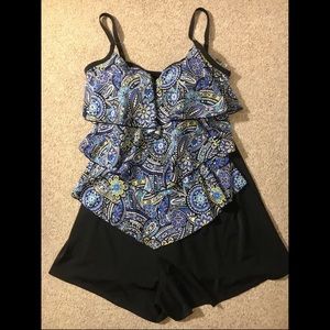 Catherines Paisley Printed Swimsuit 🩱✨